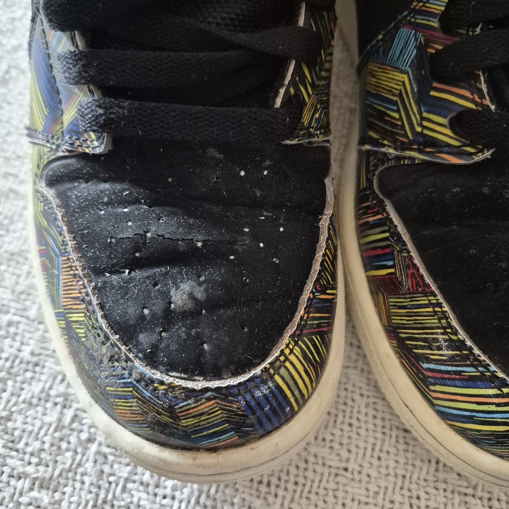 Nike Black and Multicolor Kids High-Top Sneakers - Picture 6 of 8